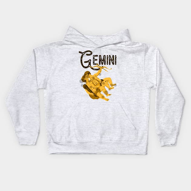 Gemini ))(( Astrological Sign Zodiac Constellation Design Kids Hoodie by darklordpug